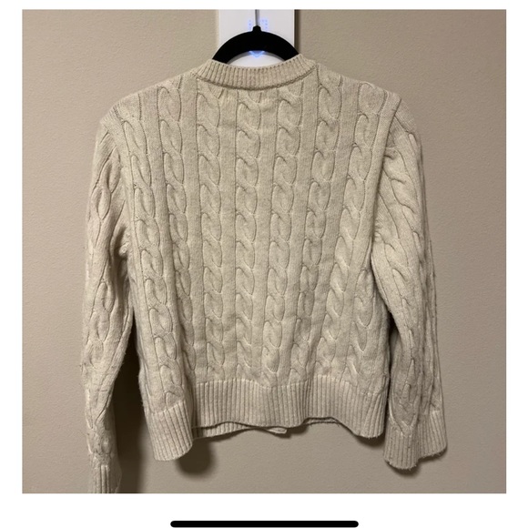 TILLIDIE WCONCEPT Nina Cashmere Cardigan (Cream) one size - Picture 5 of 9